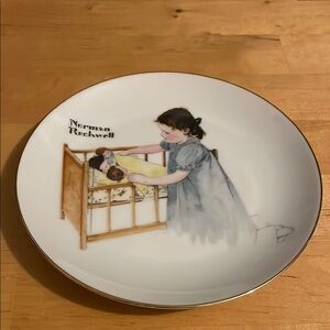 Norman Rockwell Mother and Child Plate